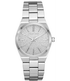 Buy Shop Michael Kors Channing Three Hand Silver Dial Silver Steel Strap Watch For Women - MK6626 USA Online