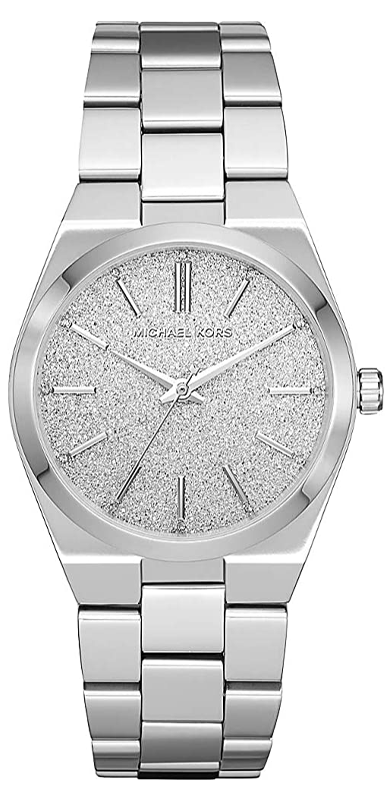 Buy Shop Michael Kors Channing Three Hand Silver Dial Silver Steel Strap Watch For Women - MK6626 USA Online