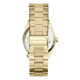 Buy Shop Michael Kors Channing Turquoise Dial Gold Steel Strap Watch For Women - MK5894 USA Online