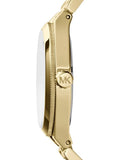 Buy Shop Michael Kors Channing Turquoise Dial Gold Steel Strap Watch For Women - MK5894 USA Online