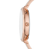 Buy Shop Michael Kors Charley Quartz Crystals Rose Gold Dial Rose Gold Steel Strap Watch For Women - MK4433 USA Online