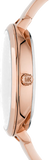 Buy Shop Michael Kors Charley Quartz Crystals Rose Gold Dial Rose Gold Steel Strap Watch For Women - MK4433 USA Online