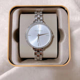 Buy Shop Michael Kors Charley Quartz Silver Dial Silver Steel Strap Watch for Women - MK4398 USA Online