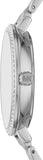 Buy Shop Michael Kors Charley Quartz Silver Dial Silver Steel Strap Watch for Women - MK4398 USA Online