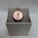 Buy Shop Michael Kors Charley Three-Hand Analog Rose Gold Dial Rose Gold Steel Strap Watch for Women - MK4400 USA Online