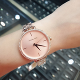 Buy Shop Michael Kors Charley Three-Hand Analog Rose Gold Dial Rose Gold Steel Strap Watch for Women - MK4400 USA Online