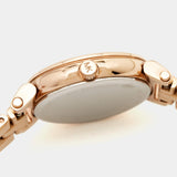 Buy Shop Michael Kors Charley Three-Hand Analog Rose Gold Dial Rose Gold Steel Strap Watch for Women - MK4400 USA Online