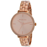 Buy Shop Michael Kors Charley Three-Hand Analog Rose Gold Dial Rose Gold Steel Strap Watch for Women - MK4400 USA Online