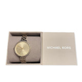 Buy Shop Michael Kors Charley Three-Hand Quartz Gold Dial Gold Steel Strap Watch for Women - MK4399 USA Online