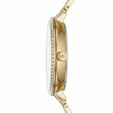 Buy Shop Michael Kors Charley Three-Hand Quartz Gold Dial Gold Steel Strap Watch for Women - MK4399 USA Online