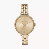Buy Shop Michael Kors Charley Three-Hand Quartz Gold Dial Gold Steel Strap Watch for Women - MK4399 USA Online