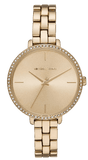 Buy Shop Michael Kors Charley Three-Hand Quartz Gold Dial Gold Steel Strap Watch for Women - MK4399 USA Online