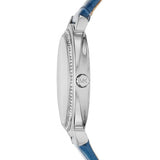 Buy Shop Michael Kors Cinthia Mother of Pearl Dial Blue Leather Strap Watch for Women - MK2661 USA Online
