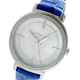 Buy Shop Michael Kors Cinthia Mother of Pearl Dial Blue Leather Strap Watch for Women - MK2661 USA Online