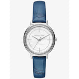 Buy Shop Michael Kors Cinthia Mother of Pearl Dial Blue Leather Strap Watch for Women - MK2661 USA Online