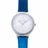 Buy Shop Michael Kors Cinthia Mother of Pearl Dial Blue Leather Strap Watch for Women - MK2661 USA Online