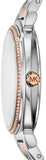 Buy Shop Michael Kors Cinthia Mother of Pearl Dial Two Tone Steel Strap Watch For Women - MK3831 USA Online