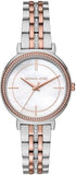 Buy Shop Michael Kors Cinthia Mother of Pearl Dial Two Tone Steel Strap Watch For Women - MK3831 USA Online