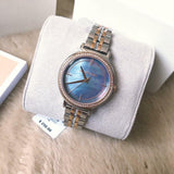 Buy Shop Michael Kors Cinthia Mother of Pearl Grey Dial Two Tone Steel Strap Watch for Women - MK3642 USA Online