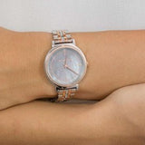 Buy Shop Michael Kors Cinthia Mother of Pearl Grey Dial Two Tone Steel Strap Watch for Women - MK3642 USA Online