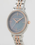 Buy Shop Michael Kors Cinthia Mother of Pearl Grey Dial Two Tone Steel Strap Watch for Women - MK3642 USA Online