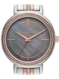 Buy Shop Michael Kors Cinthia Mother of Pearl Grey Dial Two Tone Steel Strap Watch for Women - MK3642 USA Online