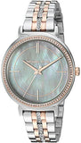 Buy Shop Michael Kors Cinthia Mother of Pearl Grey Dial Two Tone Steel Strap Watch for Women - MK3642 USA Online