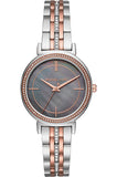 Buy Shop Michael Kors Cinthia Mother of Pearl Grey Dial Two Tone Steel Strap Watch for Women - MK3642 USA Online