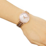 Buy Shop Michael Kors Cinthia Mother of Pearl Rose Gold Dial Rose Gold Steel Strap Watch for Women - MK3643 USA Online