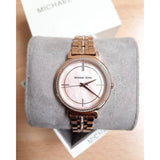 Buy Shop Michael Kors Cinthia Mother of Pearl Rose Gold Dial Rose Gold Steel Strap Watch for Women - MK3643 USA Online