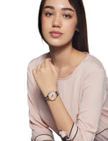 Buy Shop Michael Kors Cinthia Mother of Pearl Rose Gold Dial Rose Gold Steel Strap Watch for Women - MK3643 USA Online