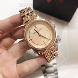Buy Shop Michael Kors Cinthia Mother of Pearl Rose Gold Dial Rose Gold Steel Strap Watch for Women - MK3643 USA Online