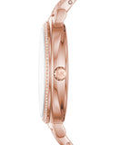 Buy Shop Michael Kors Cinthia Mother of Pearl Rose Gold Dial Rose Gold Steel Strap Watch for Women - MK3643 USA Online