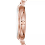 Buy Shop Michael Kors Cinthia Mother of Pearl Rose Gold Dial Rose Gold Steel Strap Watch for Women - MK3643 USA Online