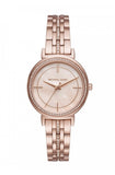 Buy Shop Michael Kors Cinthia Mother of Pearl Rose Gold Dial Rose Gold Steel Strap Watch for Women - MK3643 USA Online