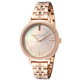 Buy Shop Michael Kors Cinthia Mother of Pearl Rose Gold Dial Rose Gold Steel Strap Watch for Women - MK3643 USA Online