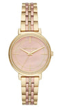 Buy Shop Michael Kors Cinthia Mother of Pearl Rose Gold Dial Two Tone Steel Strap Watch for Women - MK3860 USA Online