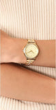 Buy Shop Michael Kors Cinthia Quartz Gold Dial Gold Steel Strap Watch For Women - MK3681 USA Online