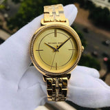 Buy Shop Michael Kors Cinthia Quartz Gold Dial Gold Steel Strap Watch For Women - MK3681 USA Online