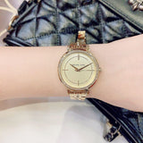 Buy Shop Michael Kors Cinthia Quartz Gold Dial Gold Steel Strap Watch For Women - MK3681 USA Online