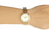 Buy Shop Michael Kors Cinthia Quartz Gold Dial Gold Steel Strap Watch For Women - MK3681 USA Online