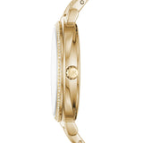 Buy Shop Michael Kors Cinthia Quartz Gold Dial Gold Steel Strap Watch For Women - MK3681 USA Online