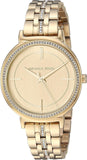 Buy Shop Michael Kors Cinthia Quartz Gold Dial Gold Steel Strap Watch For Women - MK3681 USA Online