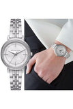 Buy Shop Michael Kors Cinthia White Mother of Pearl Dial Silver Steel Strap Watch for Women for Women - MK3641 USA Online