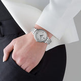 Buy Shop Michael Kors Cinthia White Mother of Pearl Dial Silver Steel Strap Watch for Women for Women - MK3641 USA Online
