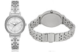 Buy Shop Michael Kors Cinthia White Mother of Pearl Dial Silver Steel Strap Watch for Women for Women - MK3641 USA Online