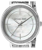 Buy Shop Michael Kors Cinthia White Mother of Pearl Dial Silver Steel Strap Watch for Women for Women - MK3641 USA Online