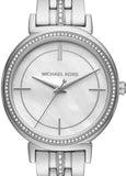 Buy Shop Michael Kors Cinthia White Mother of Pearl Dial Silver Steel Strap Watch for Women for Women - MK3641 USA Online