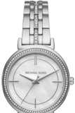 Buy Shop Michael Kors Cinthia White Mother of Pearl Dial Silver Steel Strap Watch for Women for Women - MK3641 USA Online