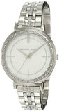 Buy Shop Michael Kors Cinthia White Mother of Pearl Dial Silver Steel Strap Watch for Women for Women - MK3641 USA Online